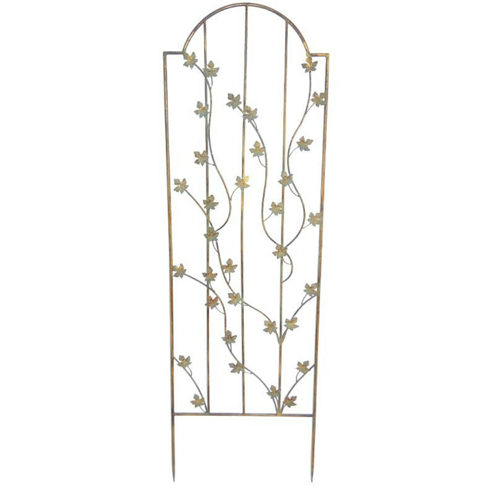 Treillage jardin fer feuilles 50x156cm