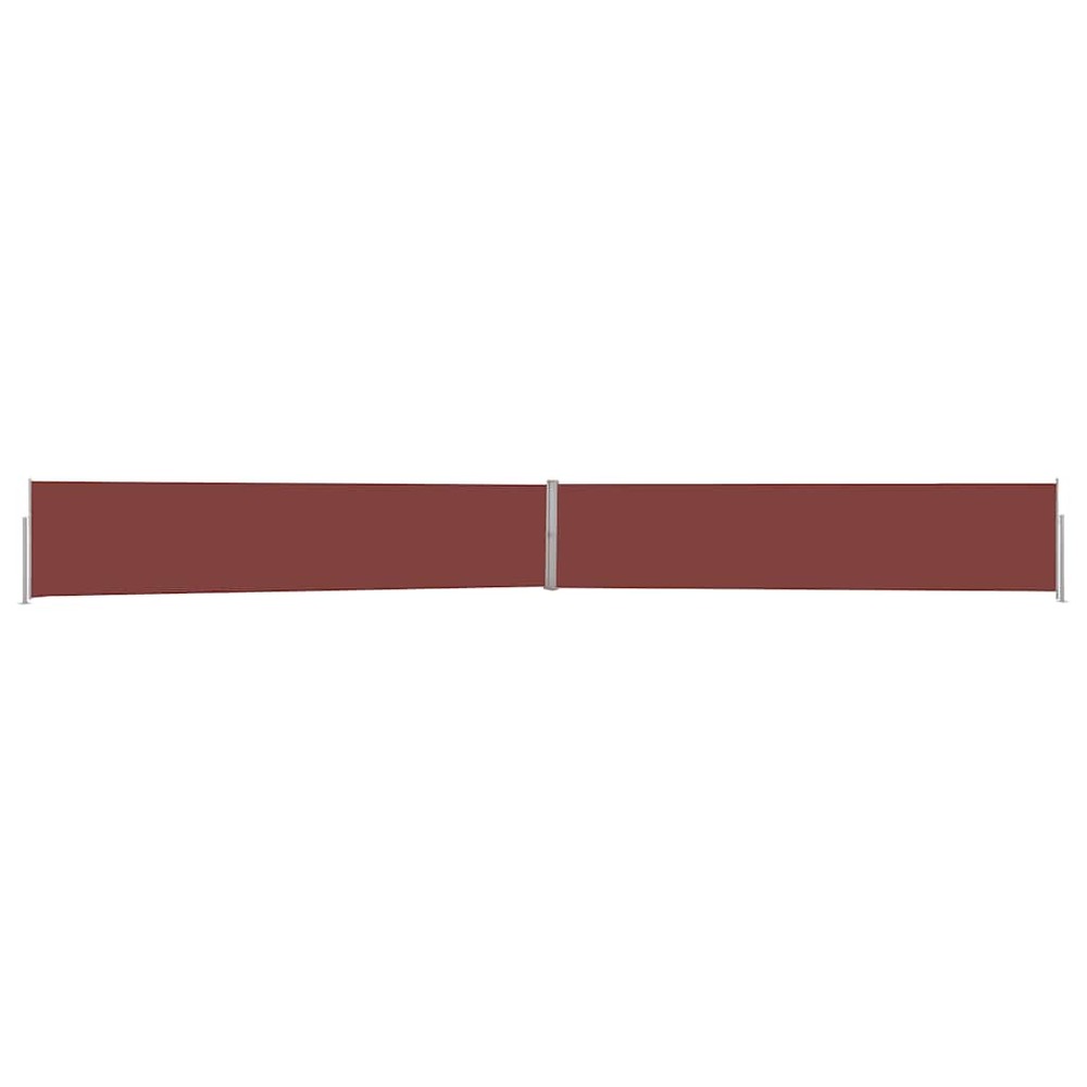 Auvent latéral rétractable de patio 140x1200 cm marron