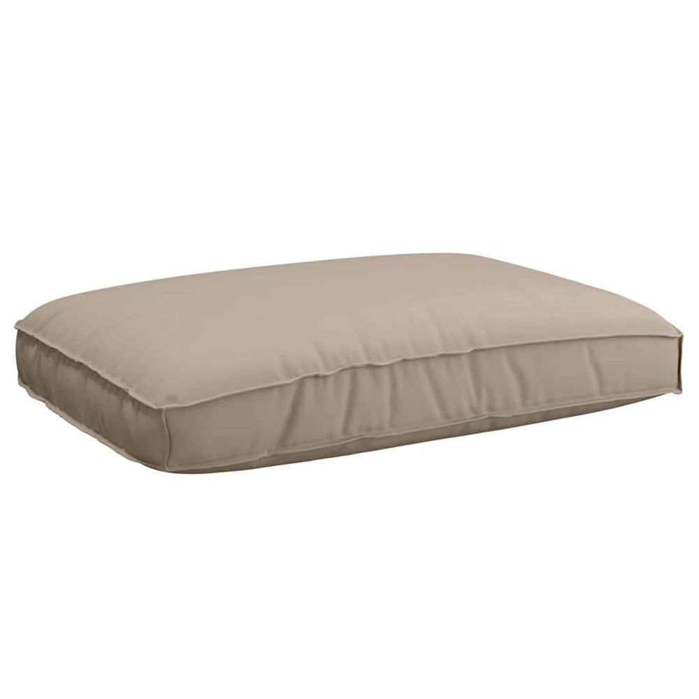 Coussin tissu oxford taupe 120 x 80 x 12 cm