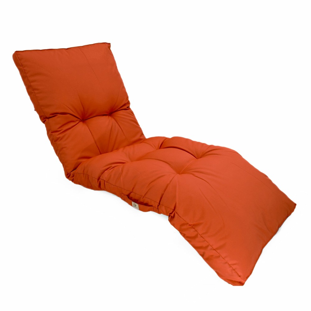 Coussin bain de soleil 185 x55cm orange