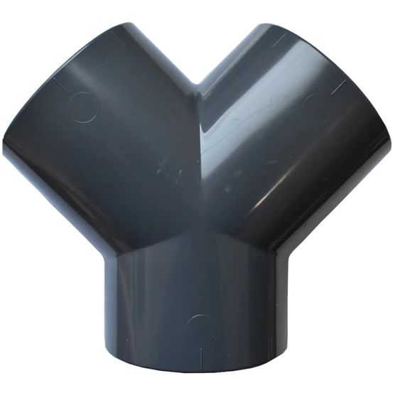 Raccord pvc y 50mm pn16 pour systèmes de tuyauterie