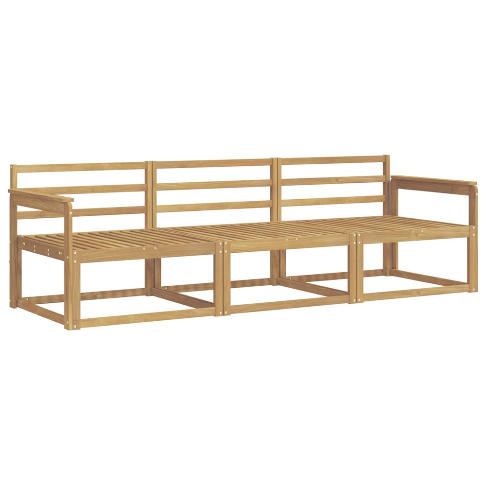 Ensemble de canapés d'extérieur 3 pcs blanc 249,5 x 83 x 73 cm