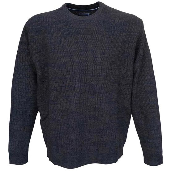 Pull col rond round havane 63% acrylique 27% laine 10% nylon