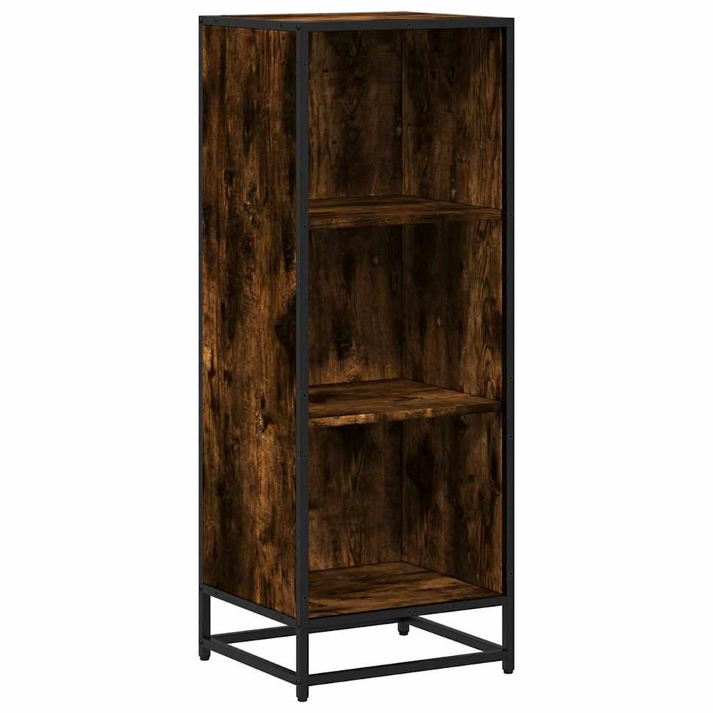 Bibliothèque chêne fumé 40x35x107,5 cm bois d'ingénierie