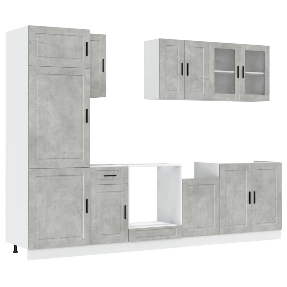 Ensemble d'armoires de cuisine 8 pcs kalmar bois d'ingénierie