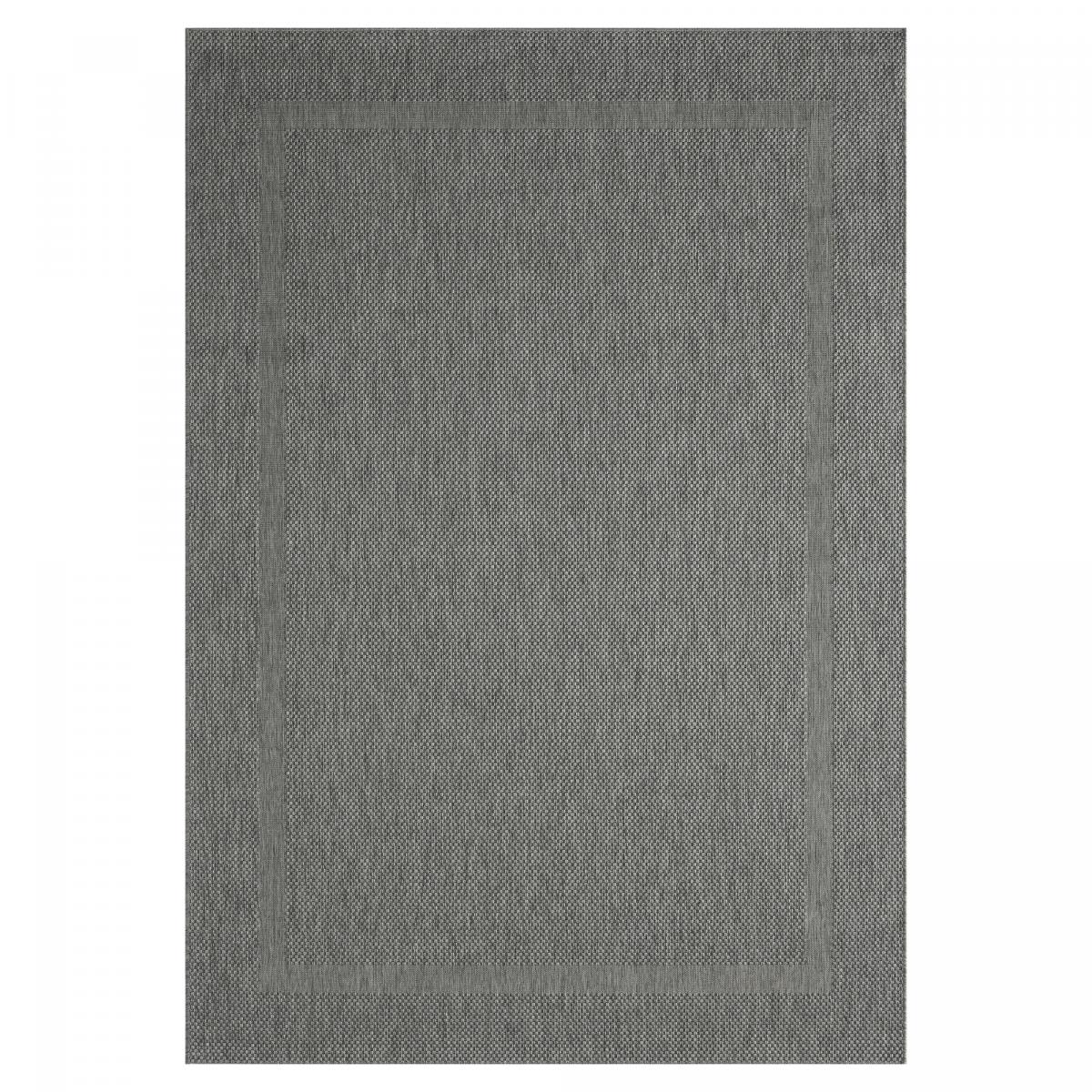 Tapis extérieur gris 140x200 cm