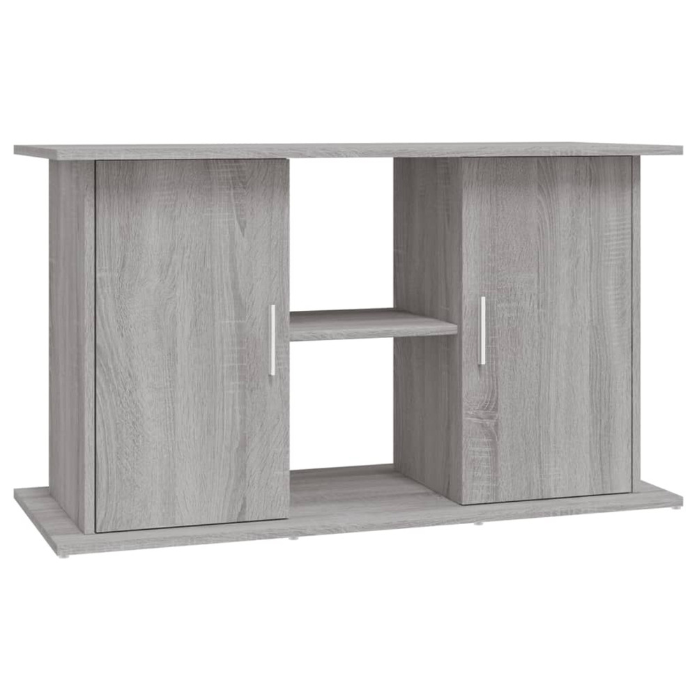 Support pour aquarium sonoma gris 101x41x58cm bois d'ingénierie