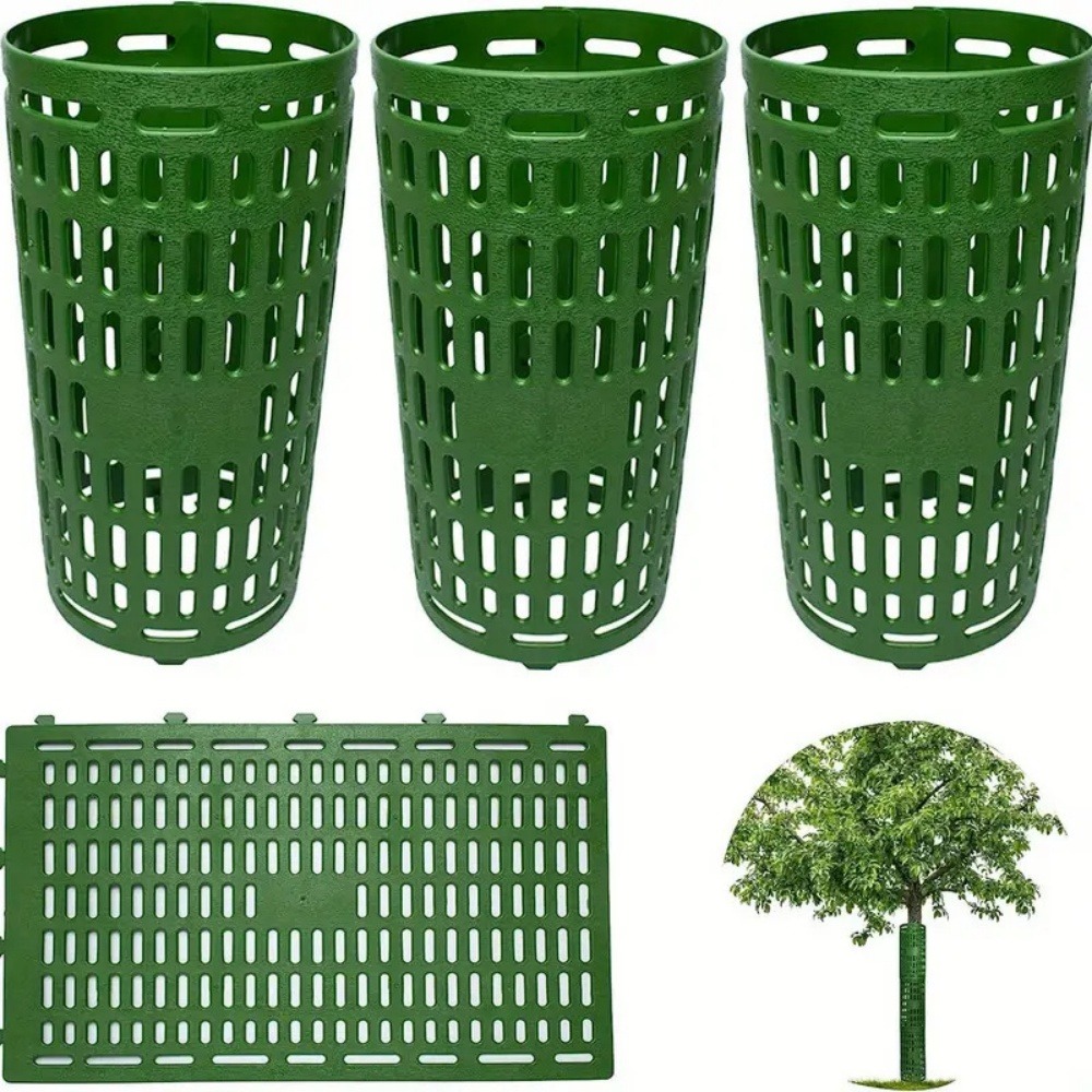 Protège-bark pour jeunes plants en plastique 38cm*25cm vert2 pièces dtopbuyage