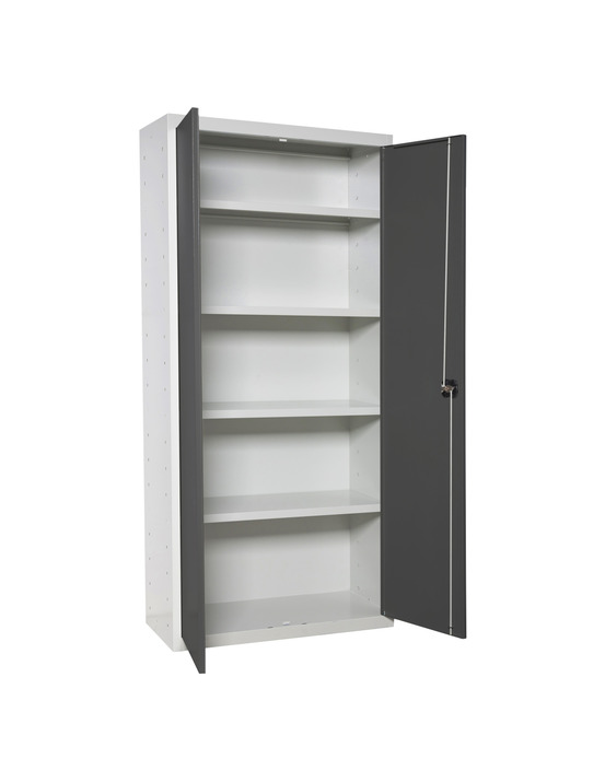 Casier-armoire simonlocker prof.dism.multi. 180x60x40 2/4 bl/an blanc/antracite 1800x600x400 - simonrack