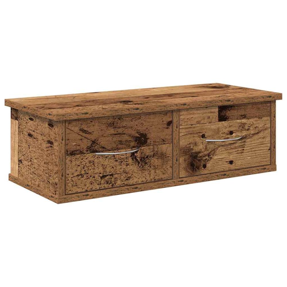 Armoire murale vieux bois 60x26x18,5 cm bois d'ingénierie