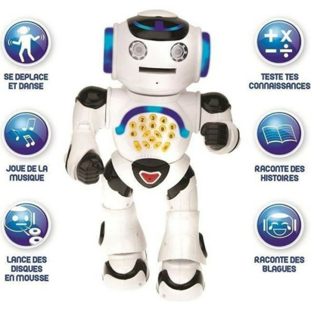 Powerman - mon premier robot ludo-éducatif (français), sons et lumieres - lexibook
