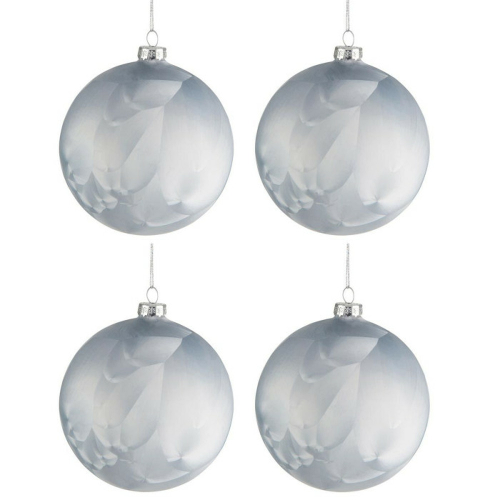 Lot de 4 boules de noël 