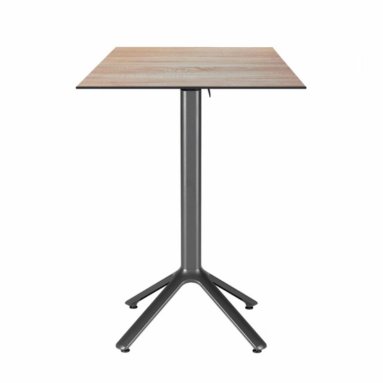 Restootab - table haute pliable nemo pour intérieur/extérieur bois clair 60x60