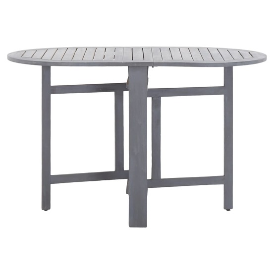 Table de jardin gris 120x70x74 cm bois d'acacia massif