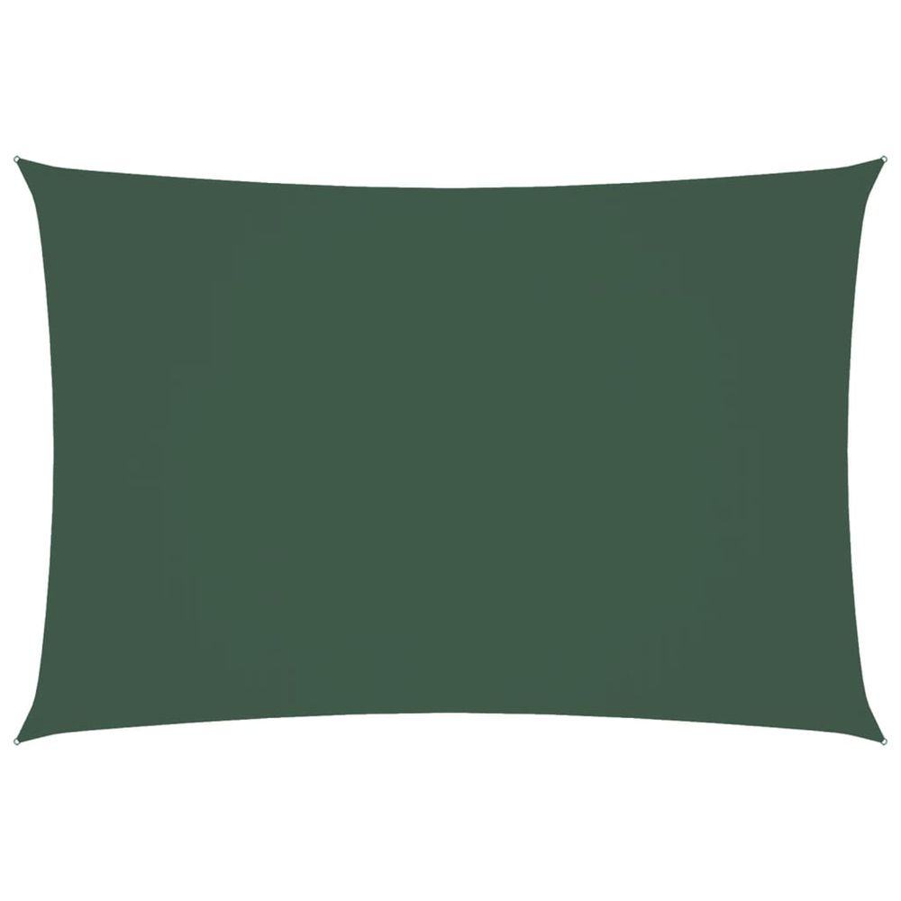Voile de parasol tissu oxford rectangulaire 2,5x4,5m vert foncé