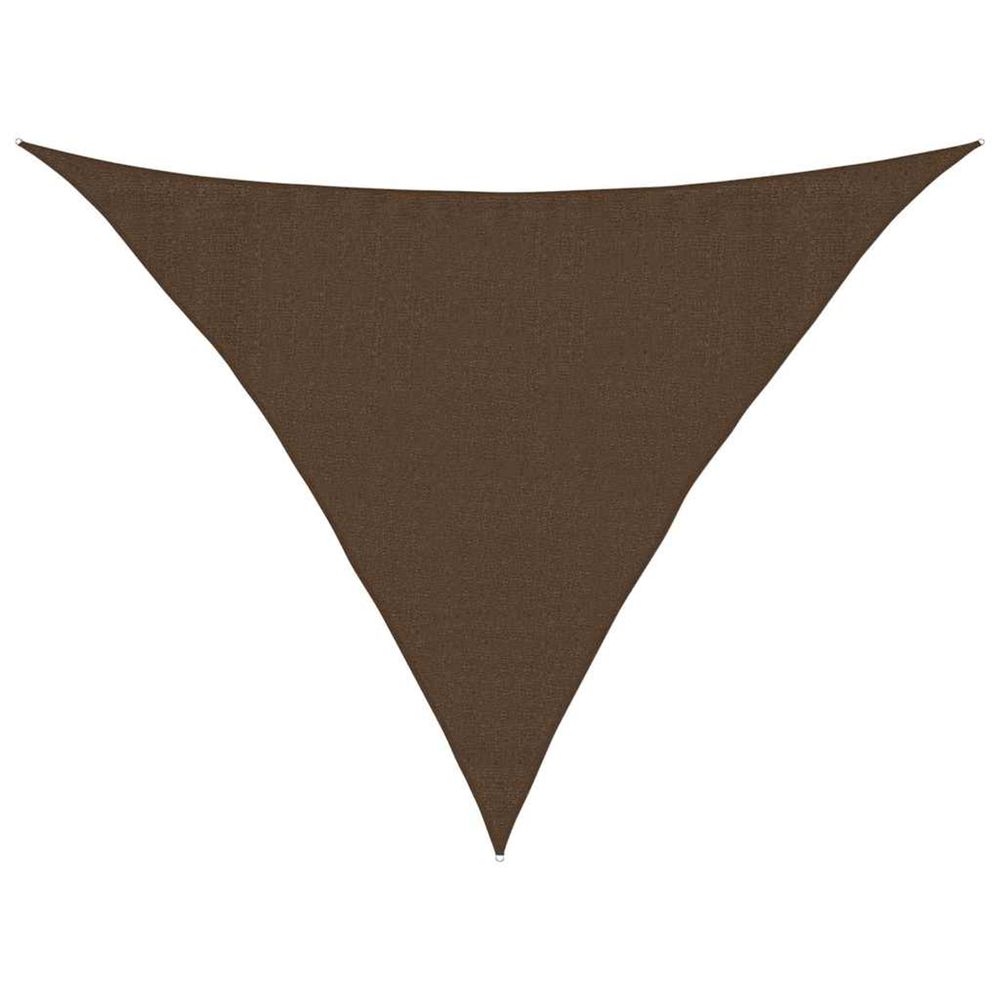 Voile d'ombrage 160 g/m² marron 3,5x3,5x4,9 m pehd
