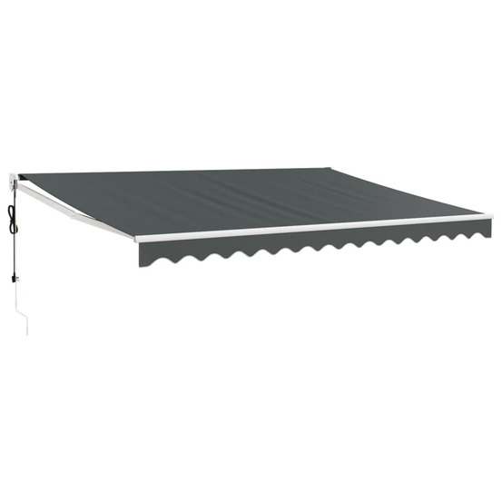 Auvent rétractable automatique anthracite 4,5x3 m