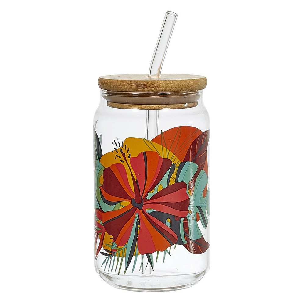 Verre canette avec paille 