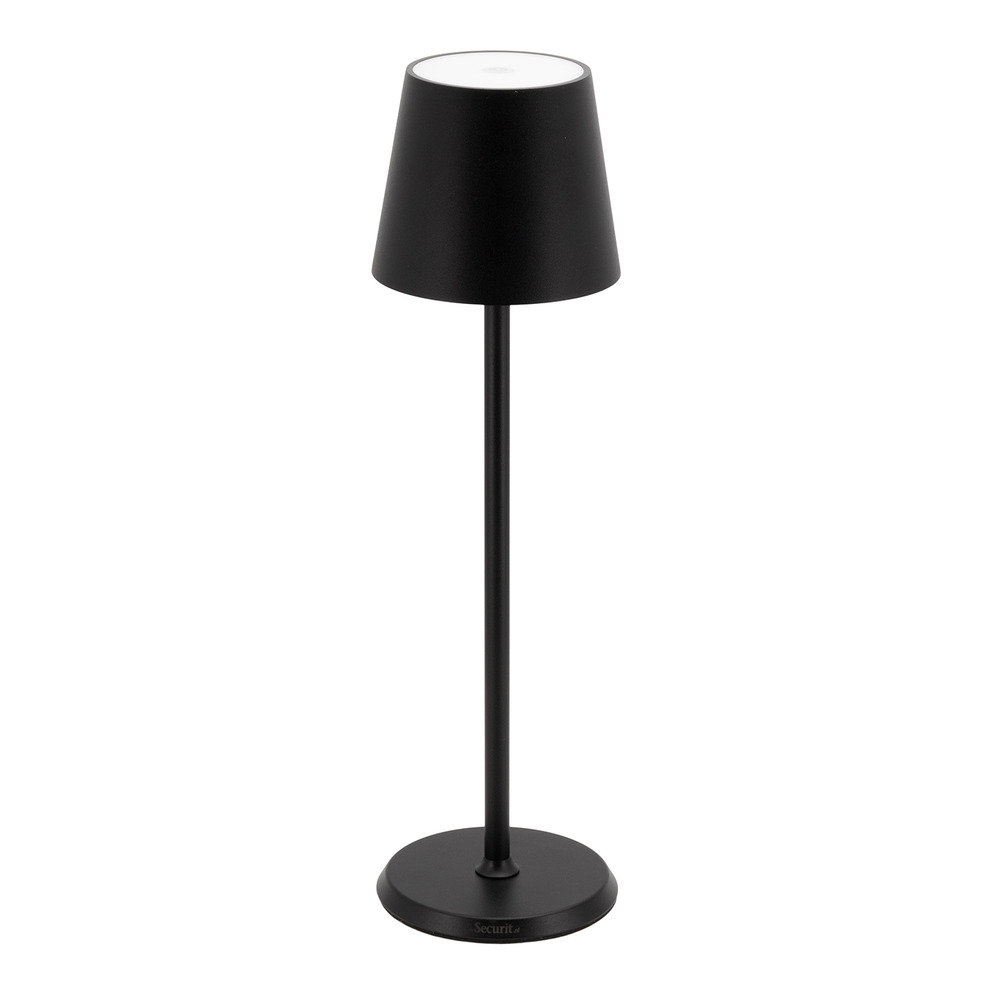 Lampe de table led - feline - noir - securit