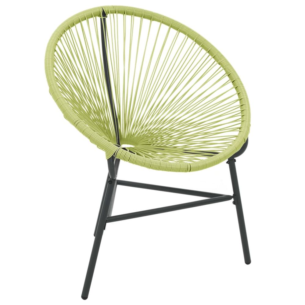 Chaise de jardin acapulco résine tressée vert