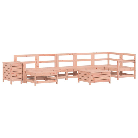 Salon de jardin 9 pcs bois massif sapin de douglas