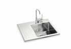 Evier inox encastrable40 + couvercle
