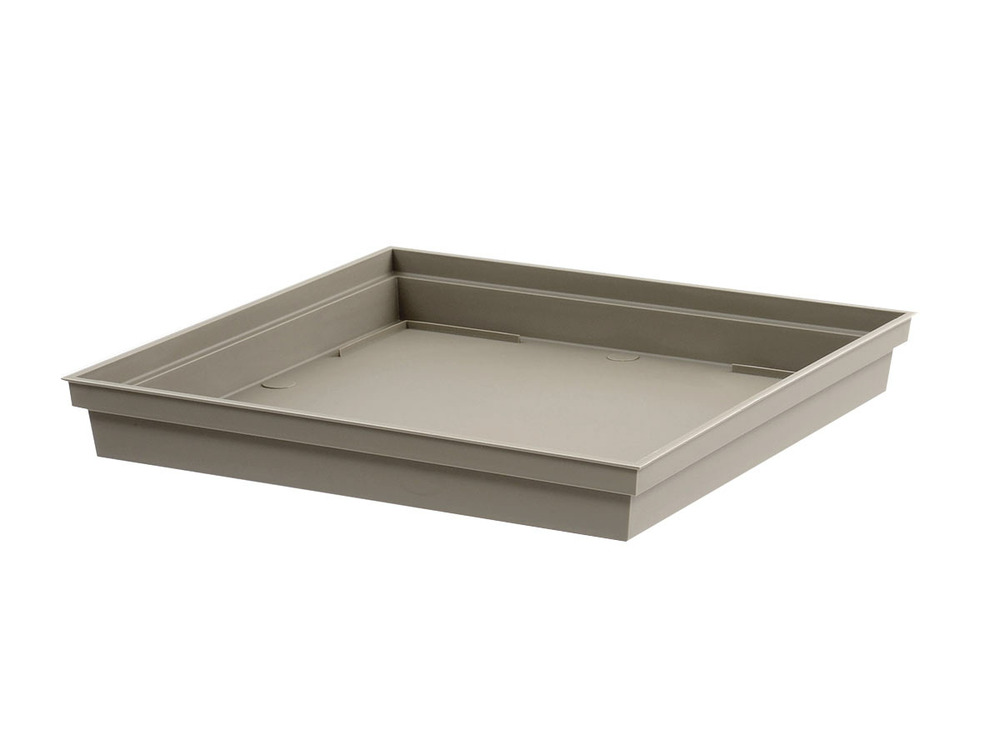 Soucoupe toscane carrée 39 cm - taupe
