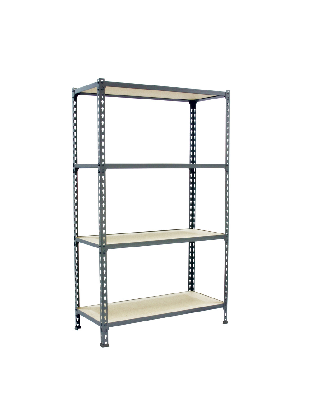 Etagère légère sans vis maderclick superplus 4/400 1500 gris/bois gris/bois 1500x1100x400 - simonrack