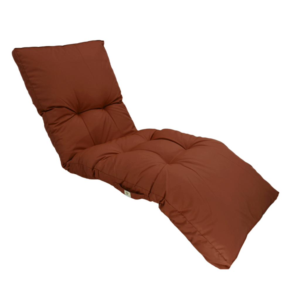 Coussin bain de soleil 185 x55cm terracotta