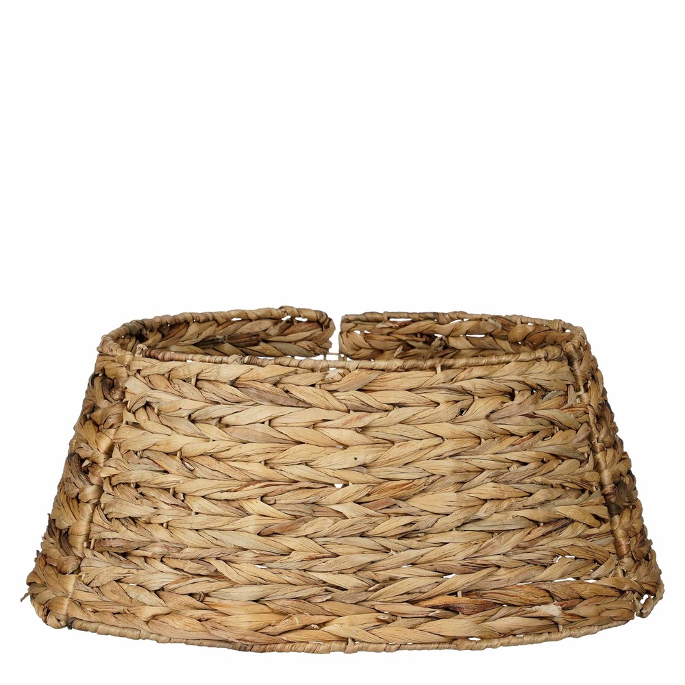 Mica decorations jupe de sapin de noël pliable - h26 x ø58 cm - marron