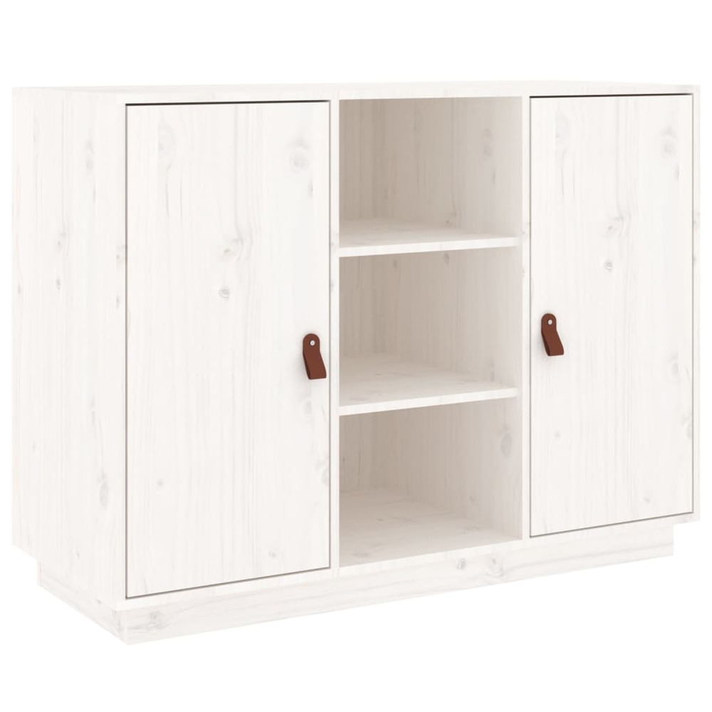 Buffet bahut commode armoire meuble de rangement organisateur cuisine salle de séjour salon 100 x 40 x 75 cm bois massif de p