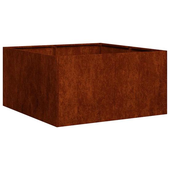 Cache-pot de jardin rouillé 80 x 80 x 40 cm