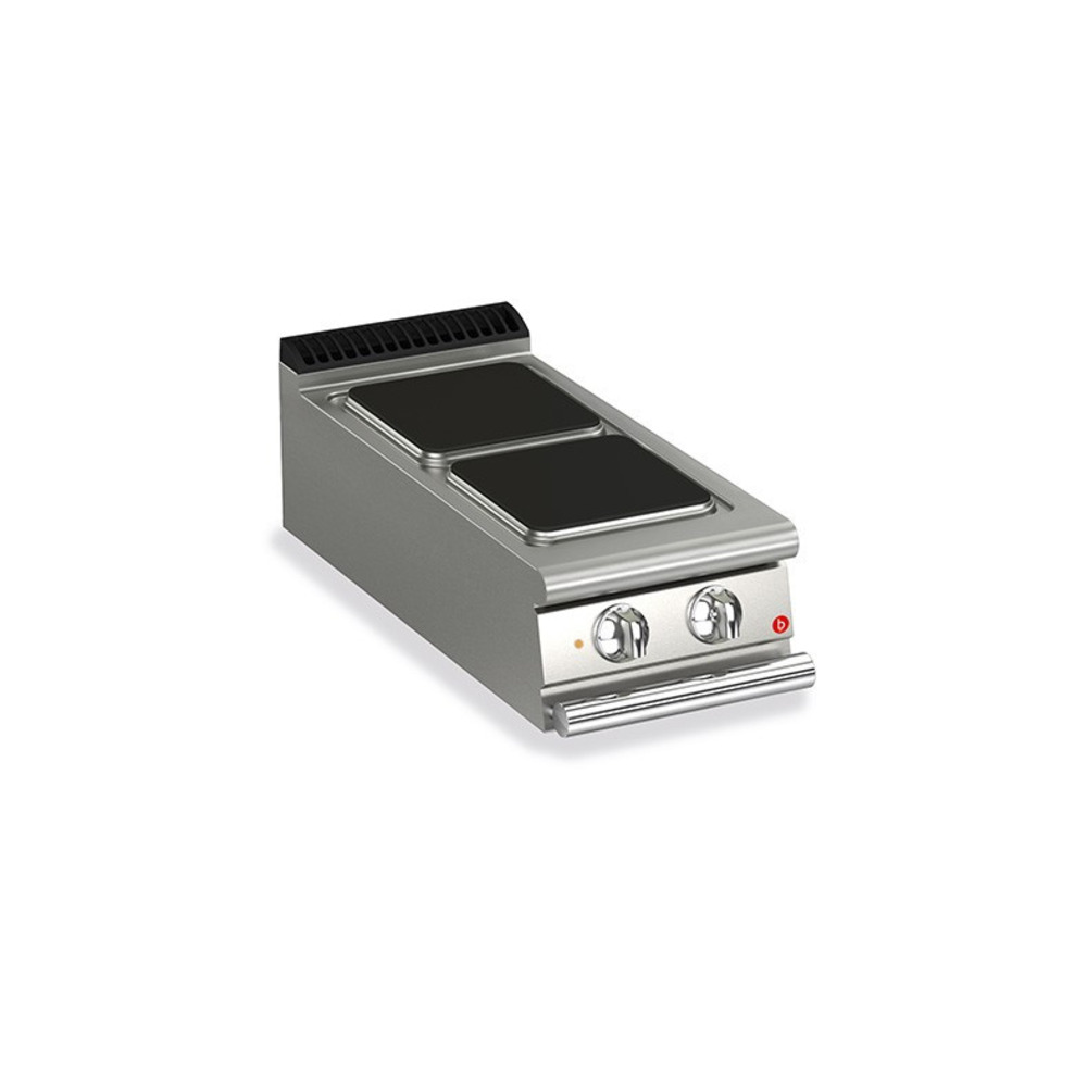 Plaque de cuisson - 2 plaques carrées electriques - baron