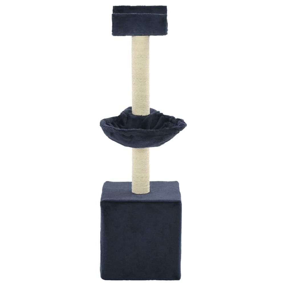 Arbre à chat avec griffoirs en sisal 105 cm bleu