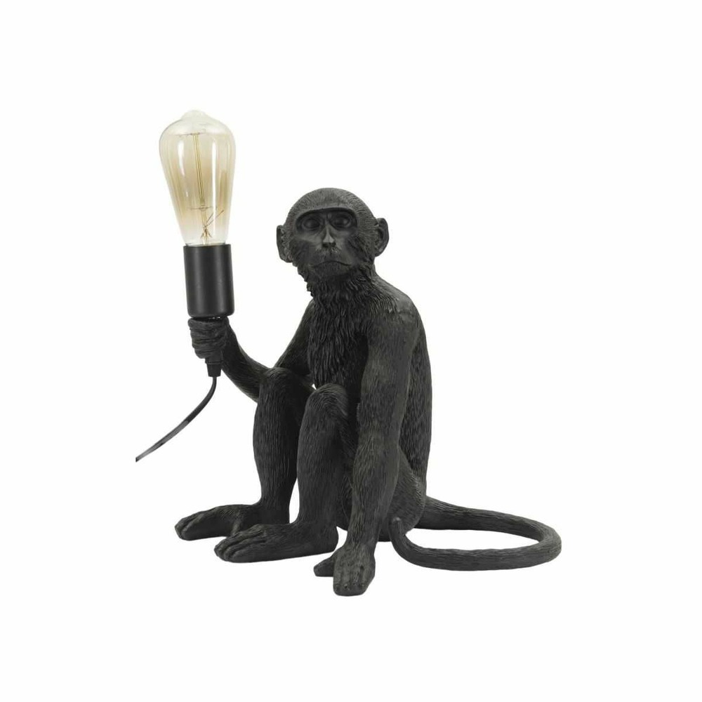 Lampe à poser en polyrésine monkey 33 x 33 x 32 cm noir