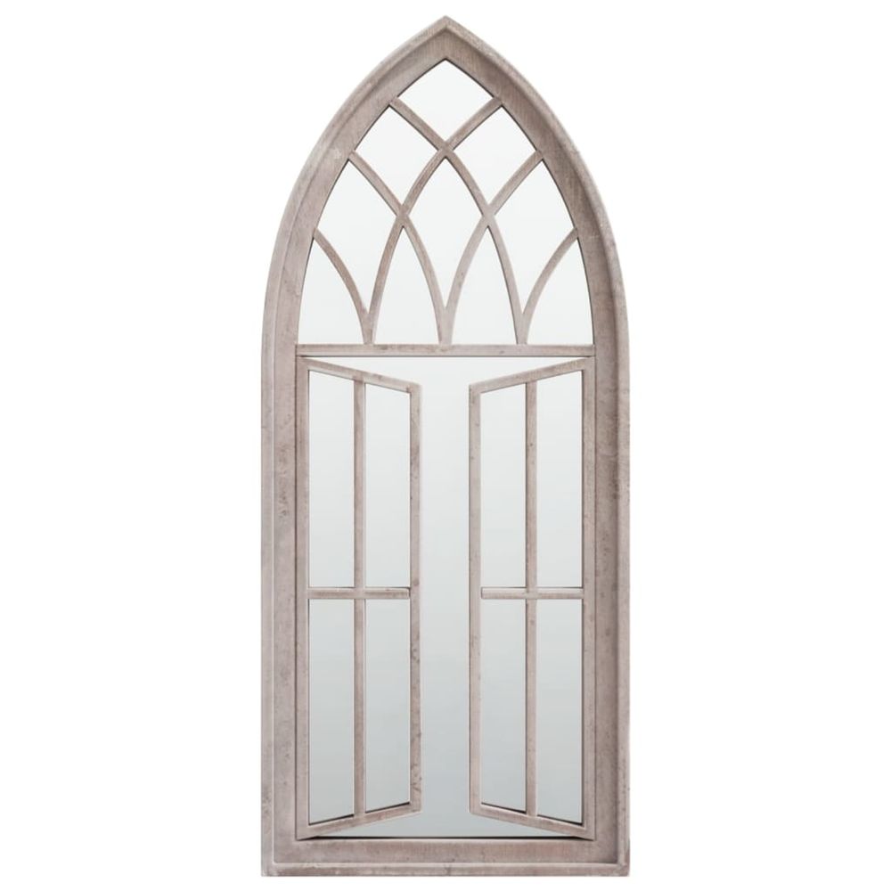Miroir de jardin sable 70x30 cm fer pour utilisation extérieure
