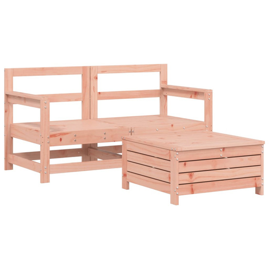 Salon de jardin 3 pcs bois massif sapin de douglas