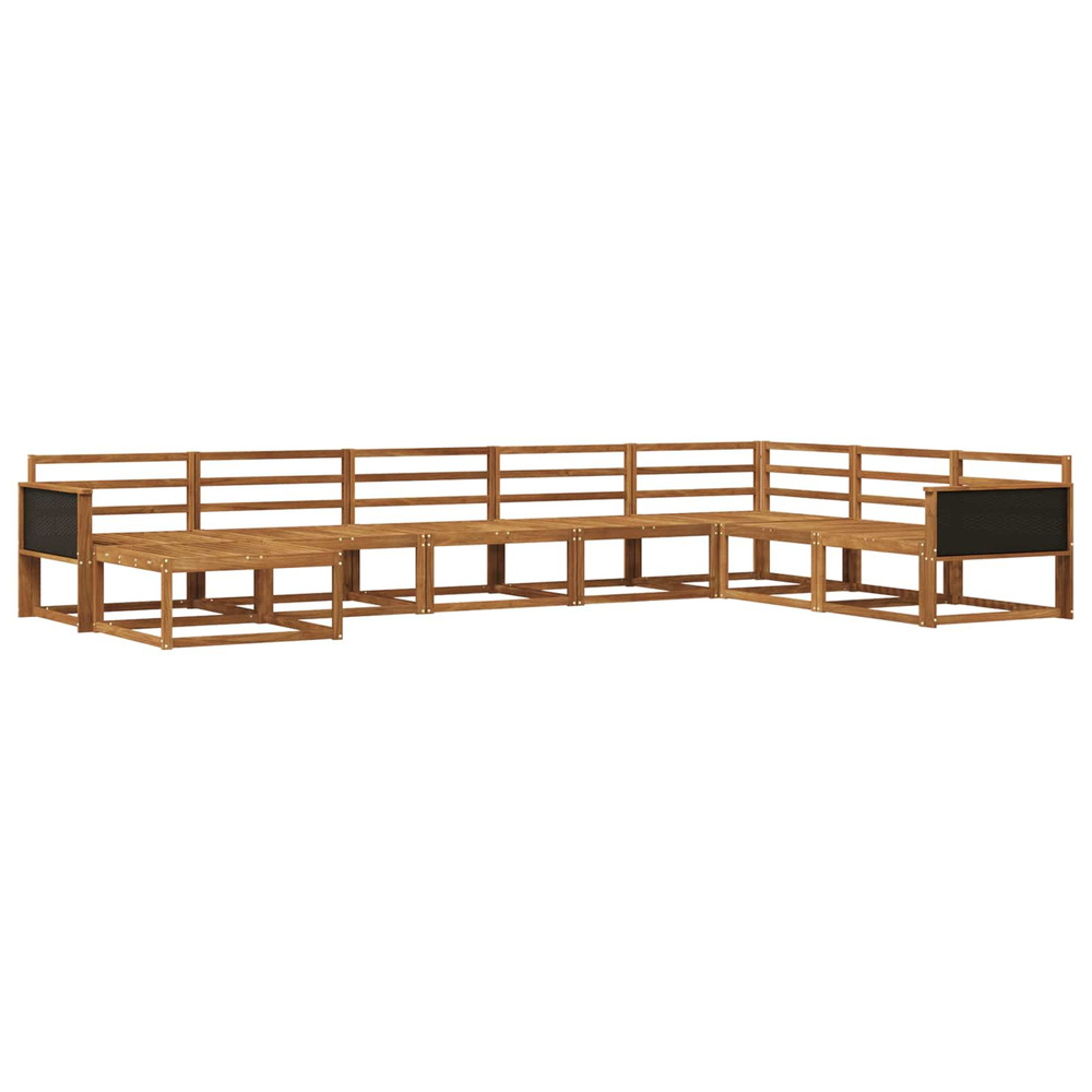 Ensemble de canapés d'extérieur 8 pcs naturel