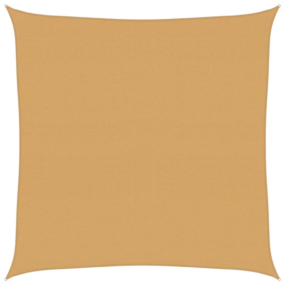 Voile d'ombrage 160 g/m² carré sable 7x7 m pehd