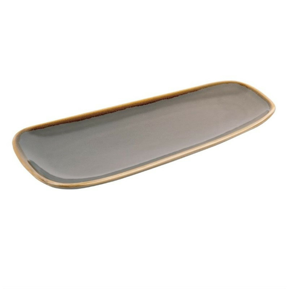 Plat gris - 295 x 140 mm - lot de 4