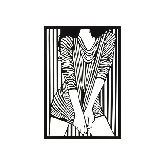 Décoration murale encadrée en métal