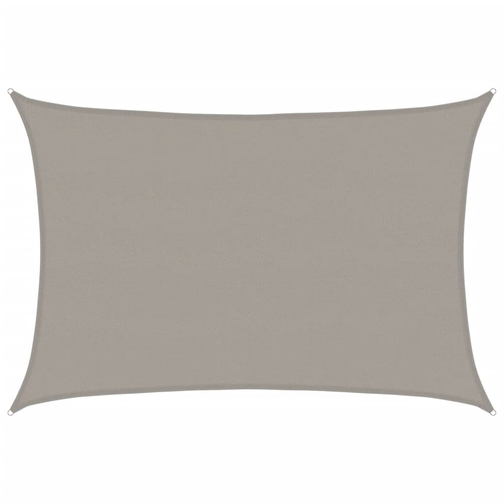 Voile d'ombrage 160 g/m² rectangulaire gris clair 5x7 m pehd