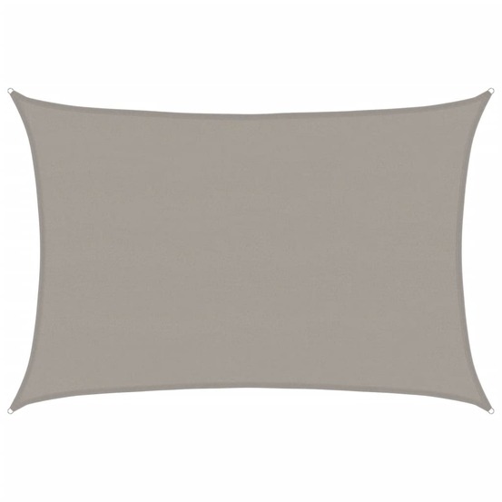 Voile d'ombrage 160 g/m² rectangulaire gris clair 5x7 m pehd