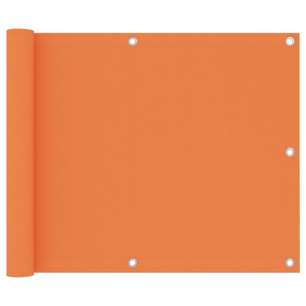 Écran de balcon orange 75x300 cm tissu oxford