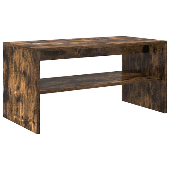 Meuble tv chêne fumé 80x40x40 cm bois d'ingénierie