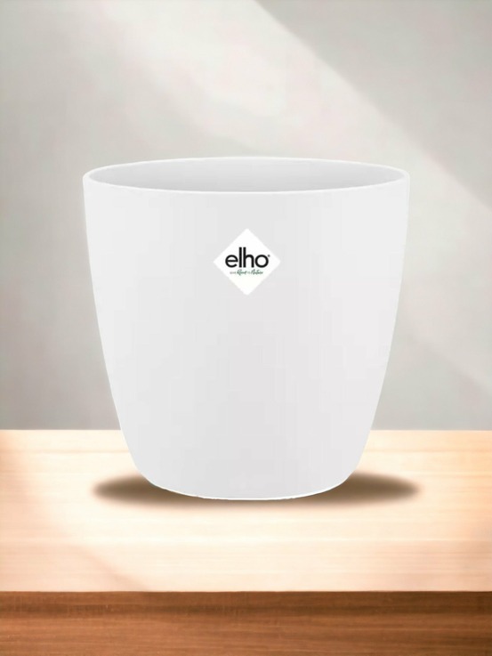 Cache-pot elho bruxelle rond 18cm blanc