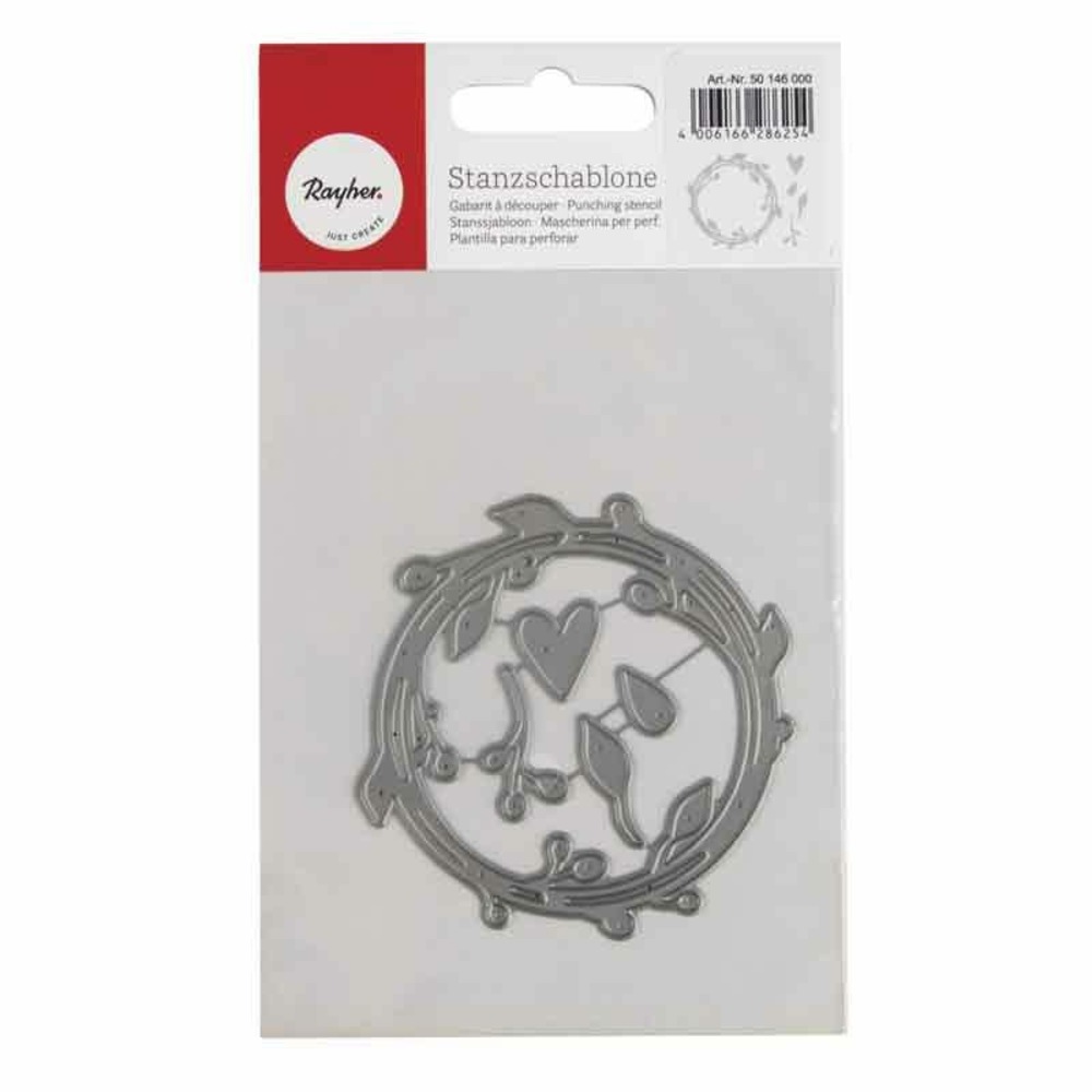 Matrice de découpe ø 7,5 cm - couronne de fleurs