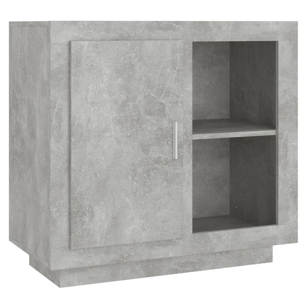 Buffet bahut commode armoire meuble de rangement organisateur cuisine salle de séjour salon 80 x 40 x 75 cm gris