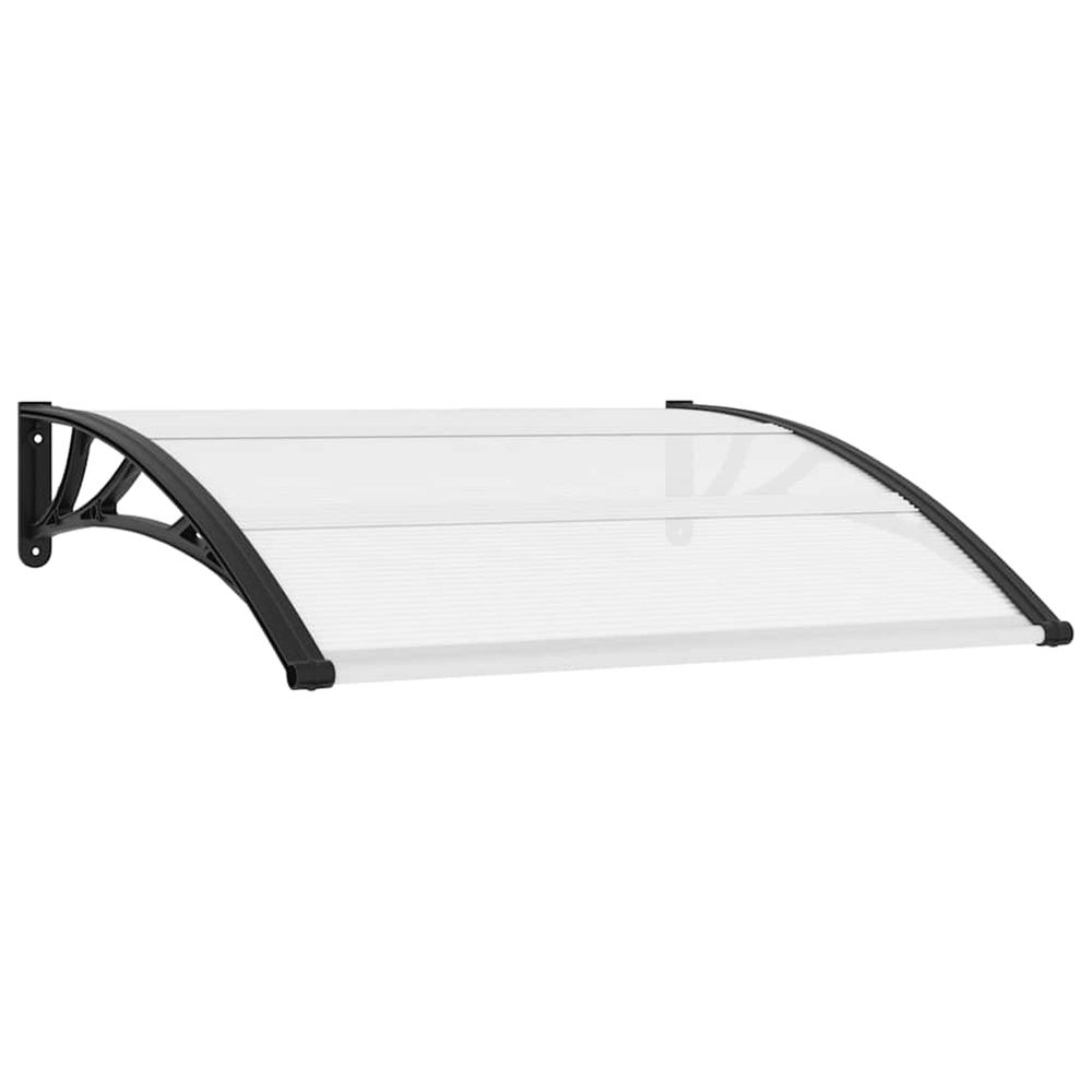 AUVENT DE PORTE NOIR ET TRANSP-(866075)