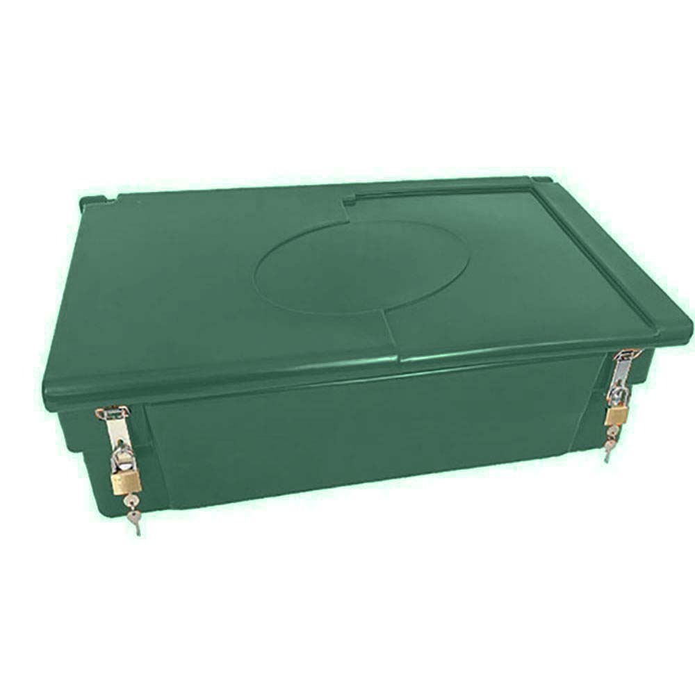 Bac de stockage de denrés animales/multi-usages 100l avec grenouillères+cadenas